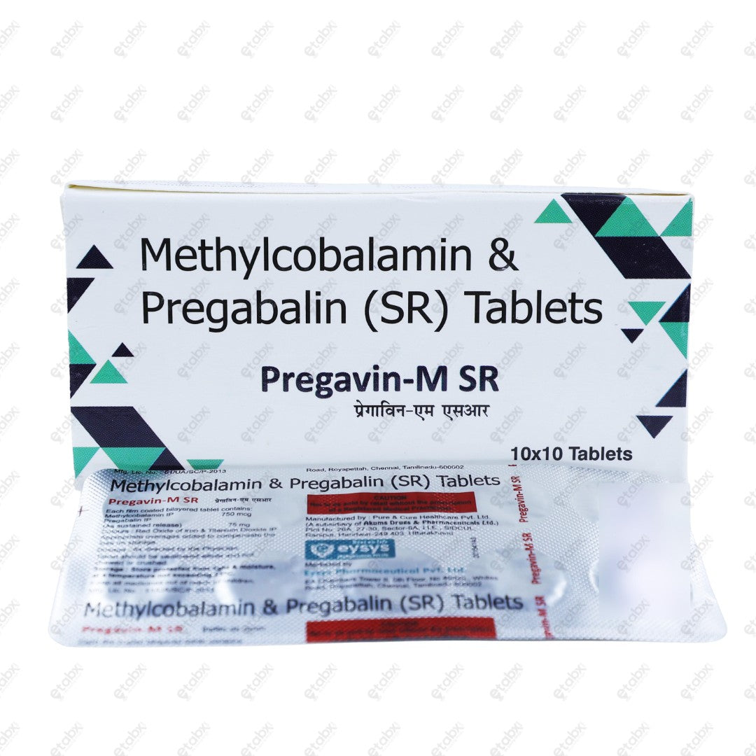PREGAVIN M SR 750mcg/75mg Tablets 10's