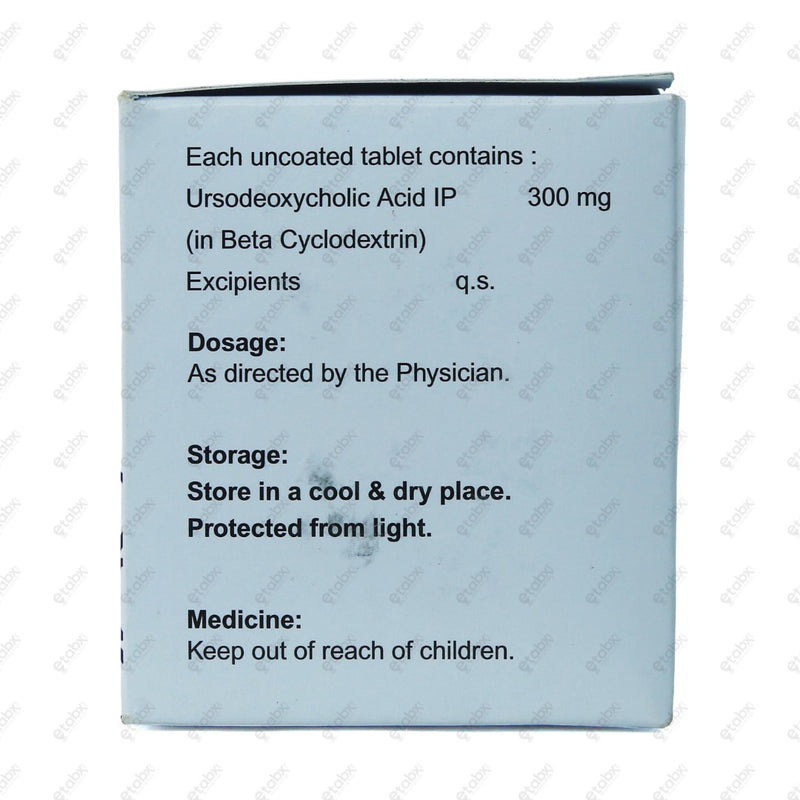 Ursodin 300 Tablet 10's