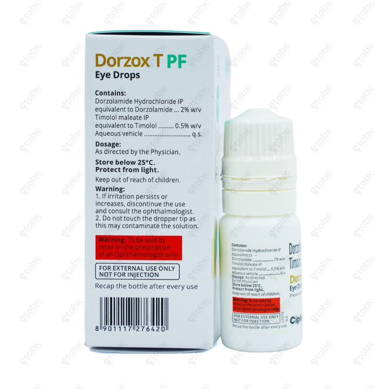 Dorzox T PF Eye Drops 5ml