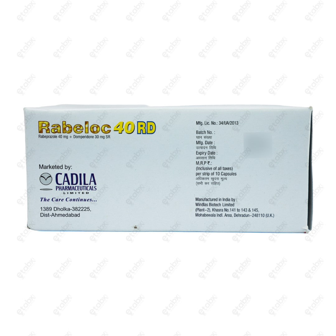 Rabeloc 40 RD Acid Reflux Capsules 10s