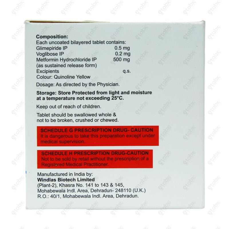 Glimisave MV 0.5 Tablet 15's