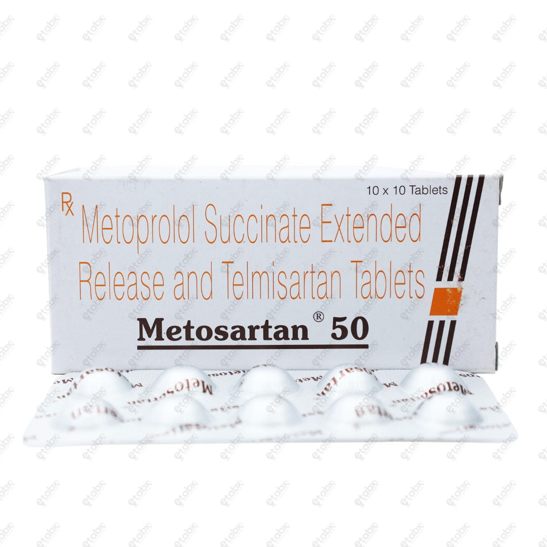 Metosartan 50 Tablet 10's