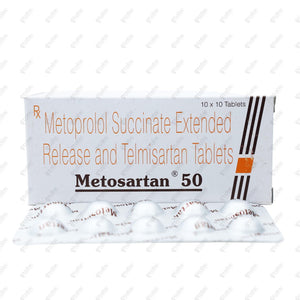 Metosartan 50 Tablet 10's