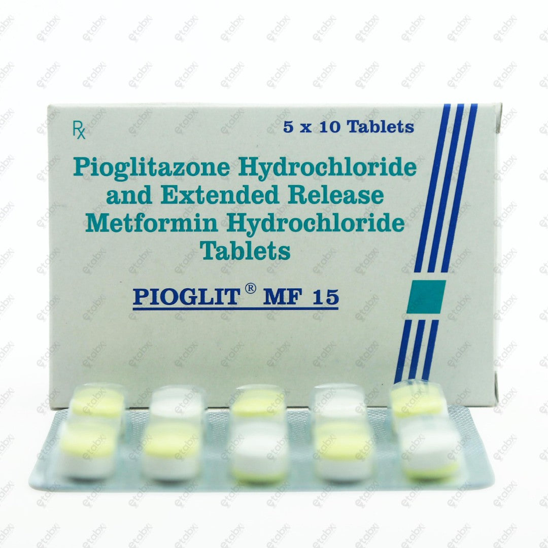 Pioglit MF 15mg Tablet 10's