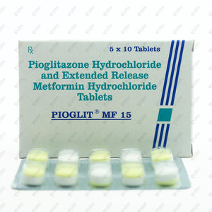 Pioglit MF 15mg Tablet 10's