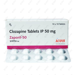 Zaporil 50mg Tablets 10's