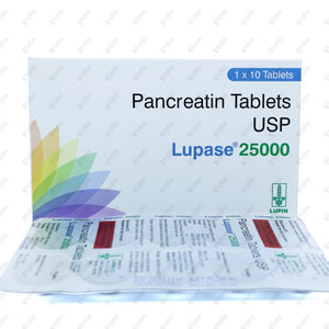 Lupase 25000 Tablet 10's