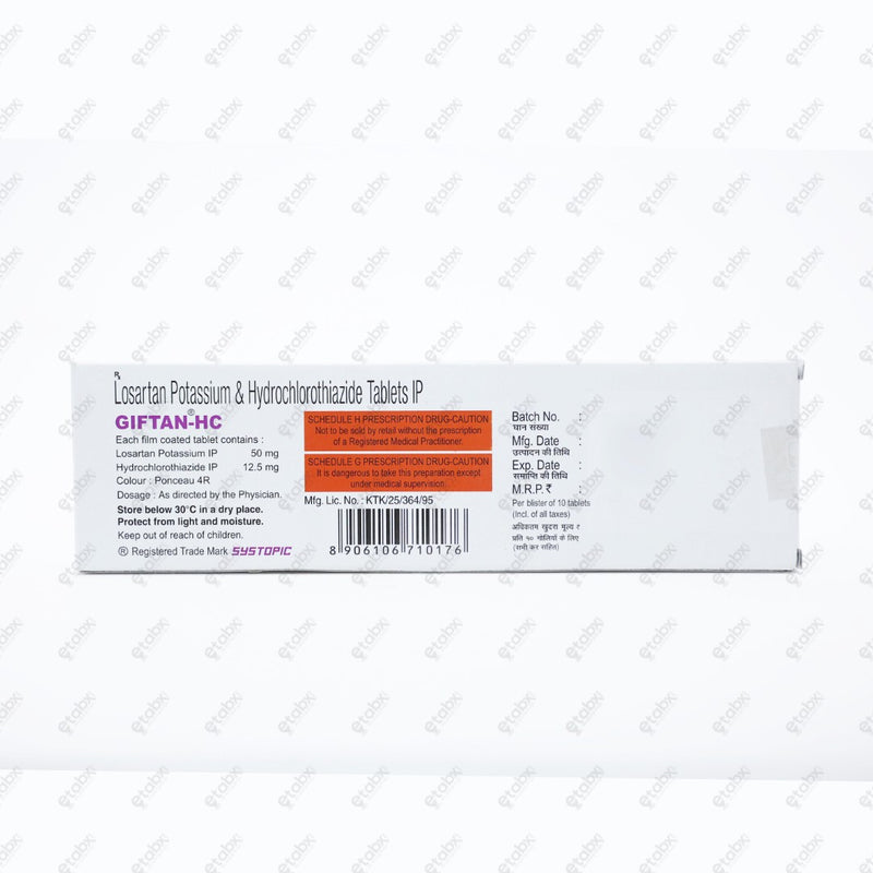 Giftan HC Tablets 10's