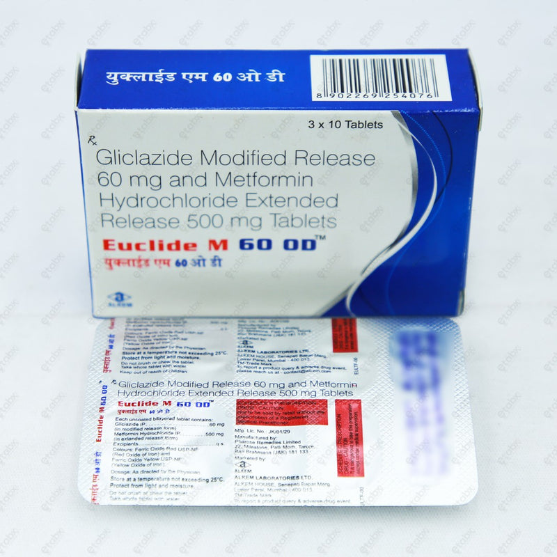 EUCLIDE M 60 OD Tablets (10's)