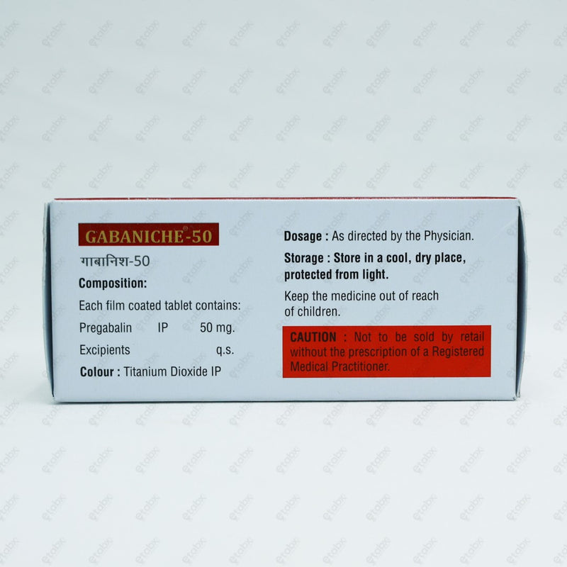 Gabaniche 50mg Tablet 10s