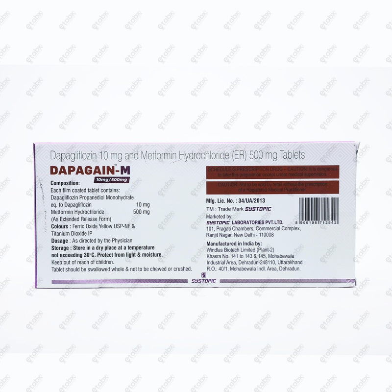 DAPAGAIN M Tablet 15's
