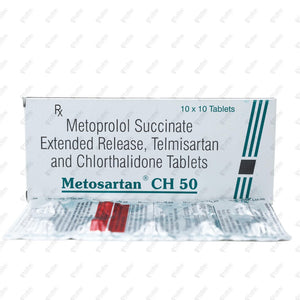 METOSARTAN CH 50 Tablet 10's