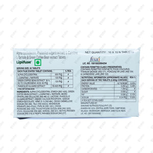 Lipifuse Tablets 10's