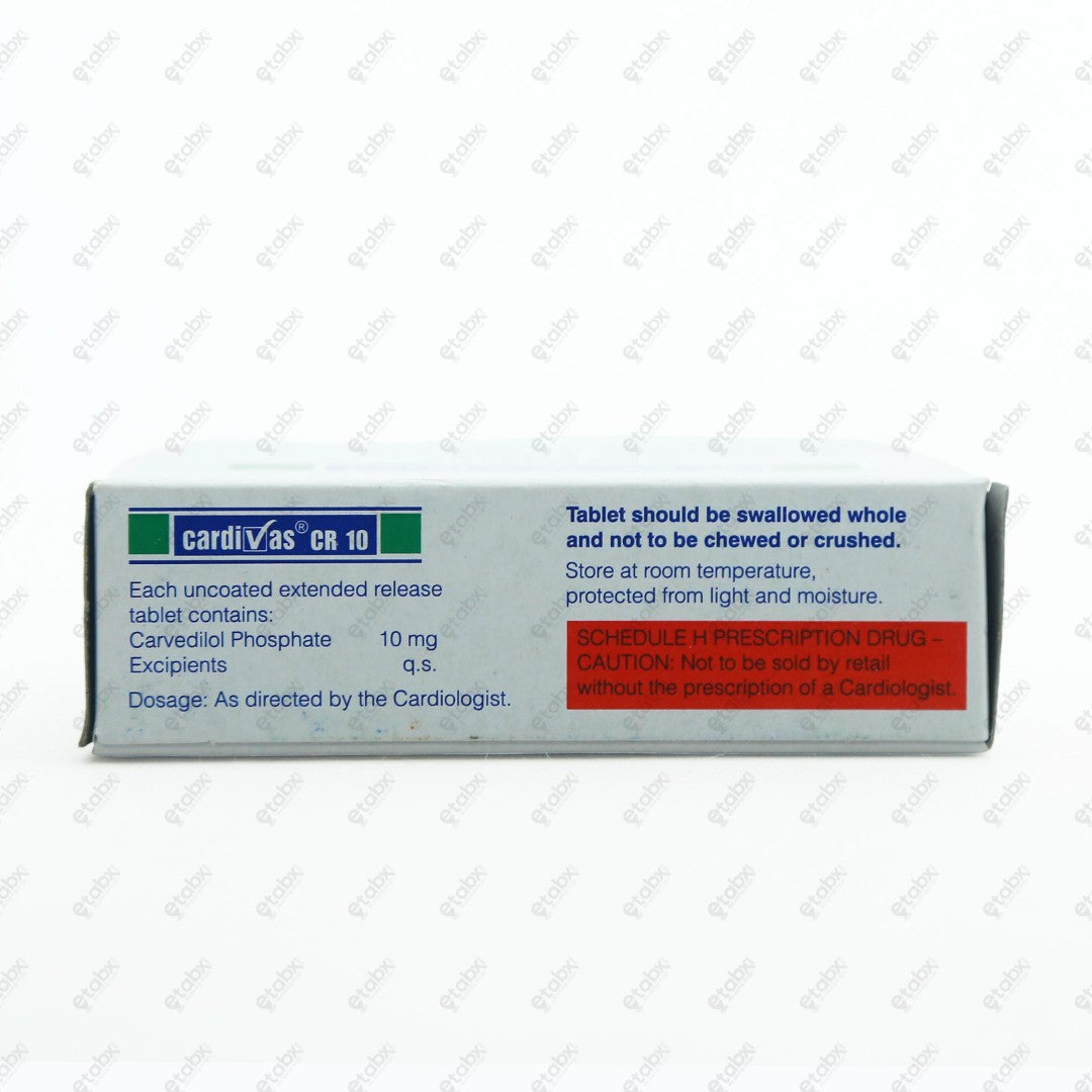 Cardivas CR 10mg Tablet