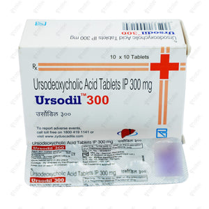 Ursodil 300mg Tablet 10's