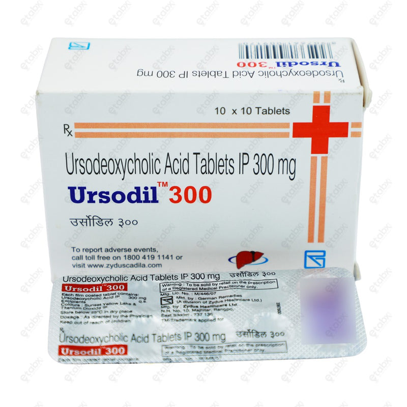 Ursodil 300mg Tablet 10's