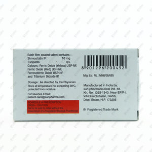 Simvotin 10mg Tablet 10's
