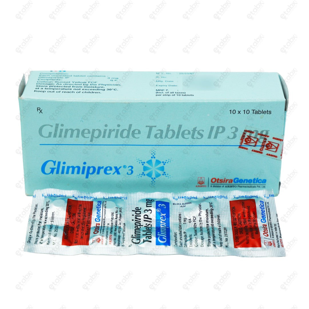 Glimiprex 3mg Tablet 10's
