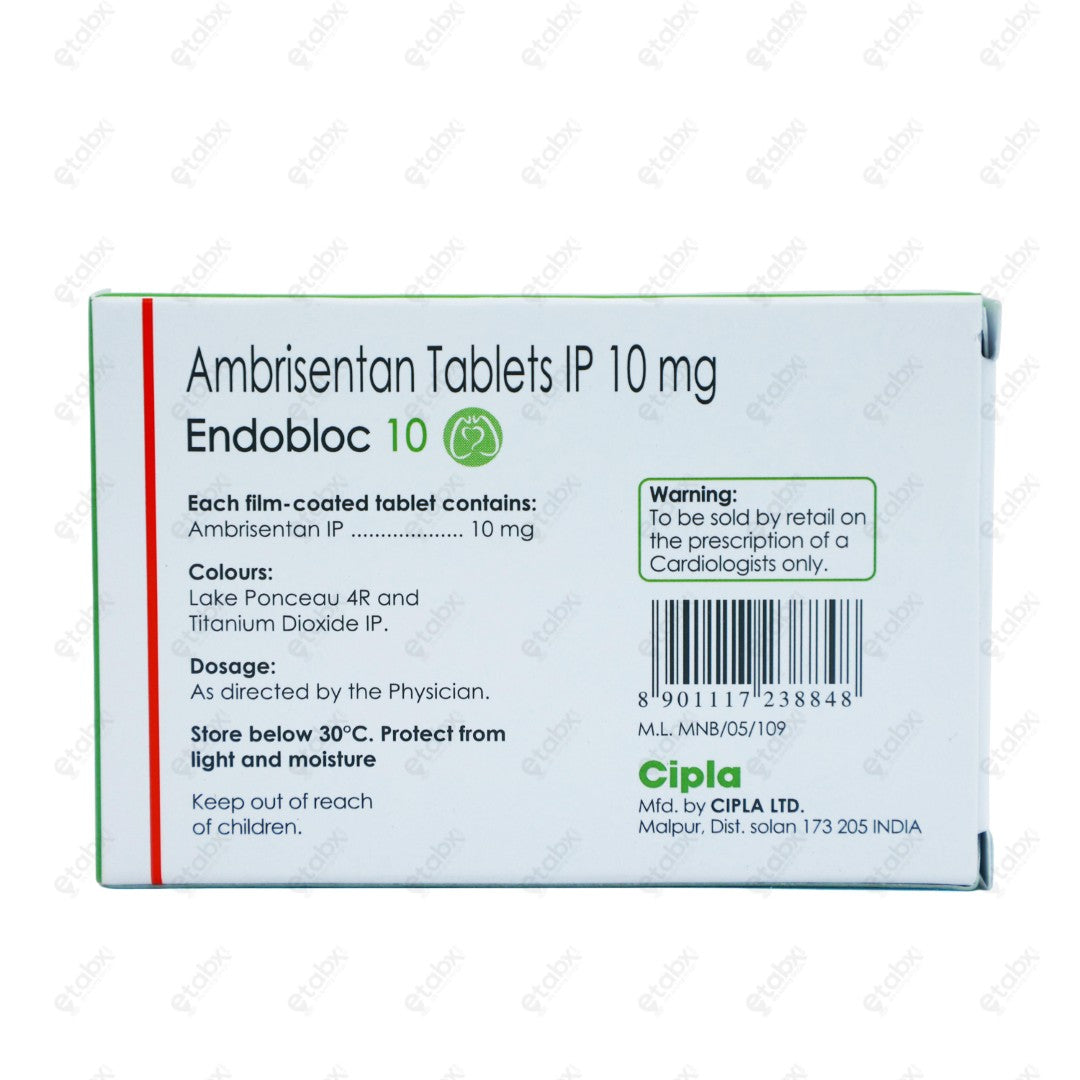 ENDOBLOC 10mg Tablet 10's