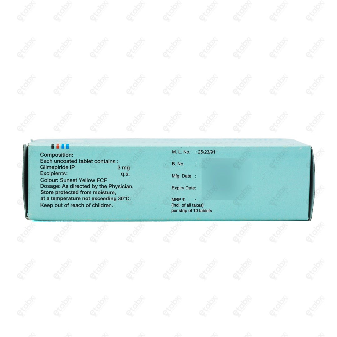 Glimiprex 3mg Tablet 10's