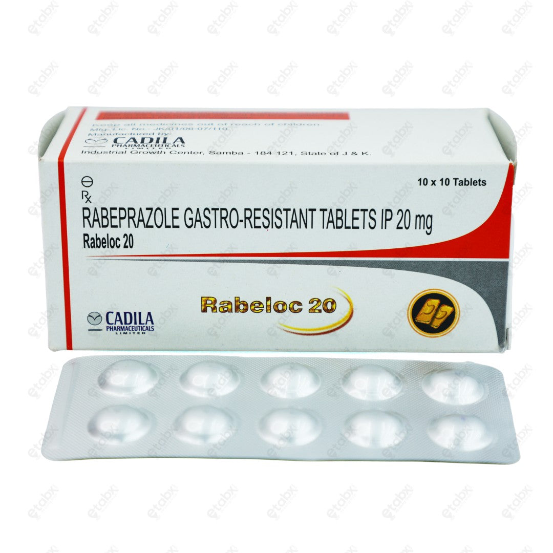 Rabeloc 20mg Tablet 10's