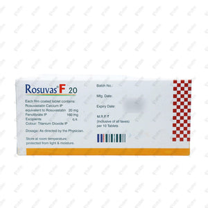Rosuvas F 20 Tablet 10's