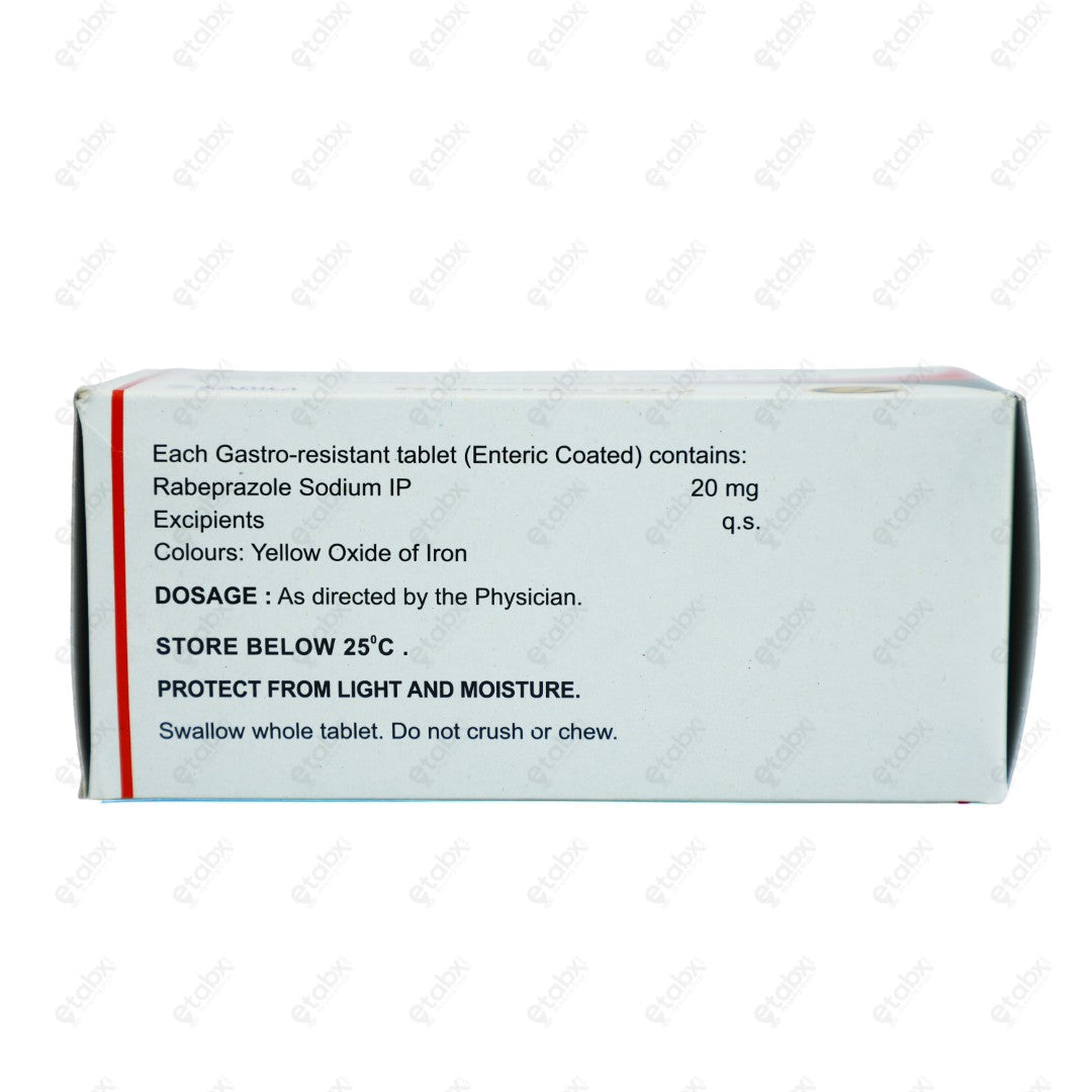 Rabeloc 20mg Tablet 10's