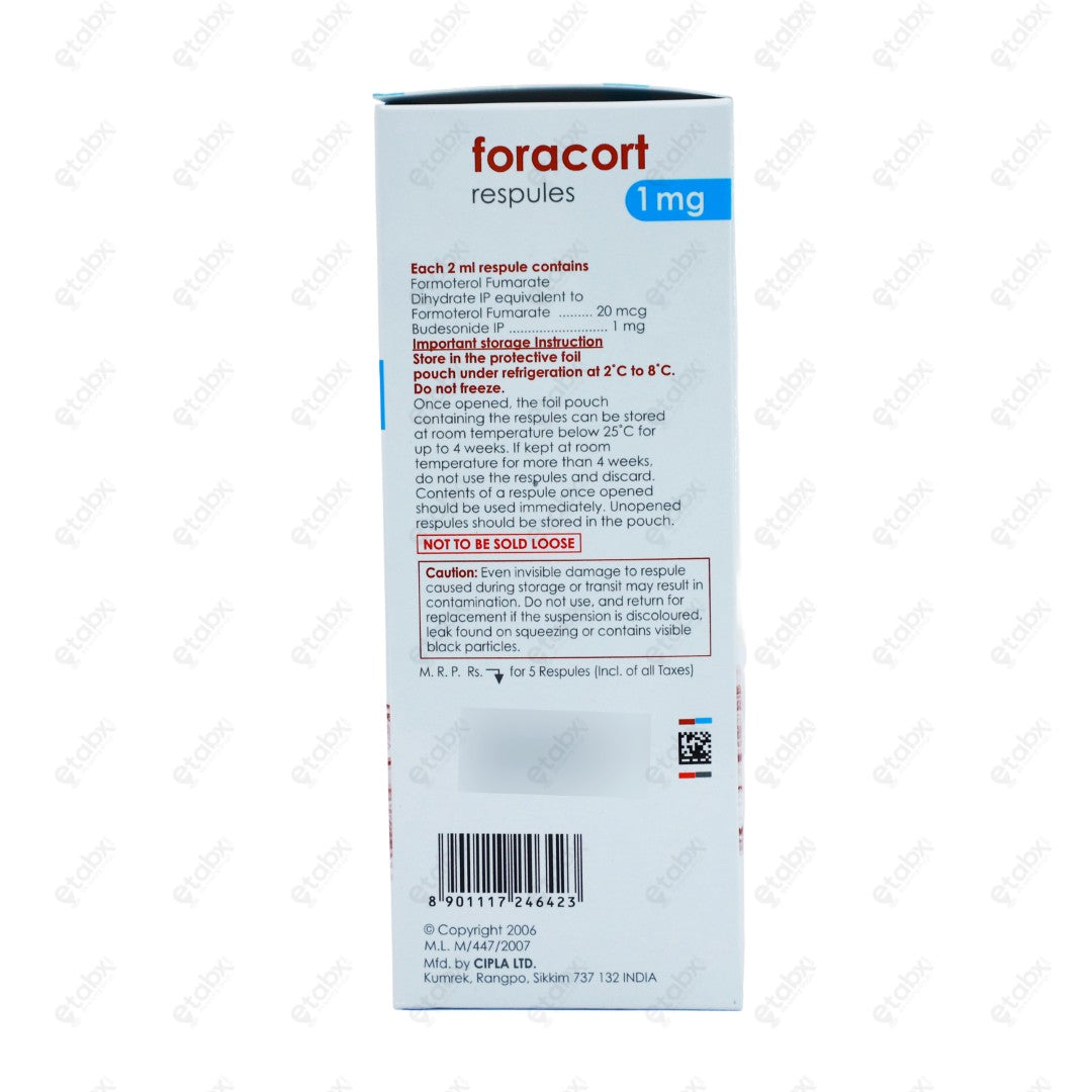 Foracort 1mg Respules 5x2ml