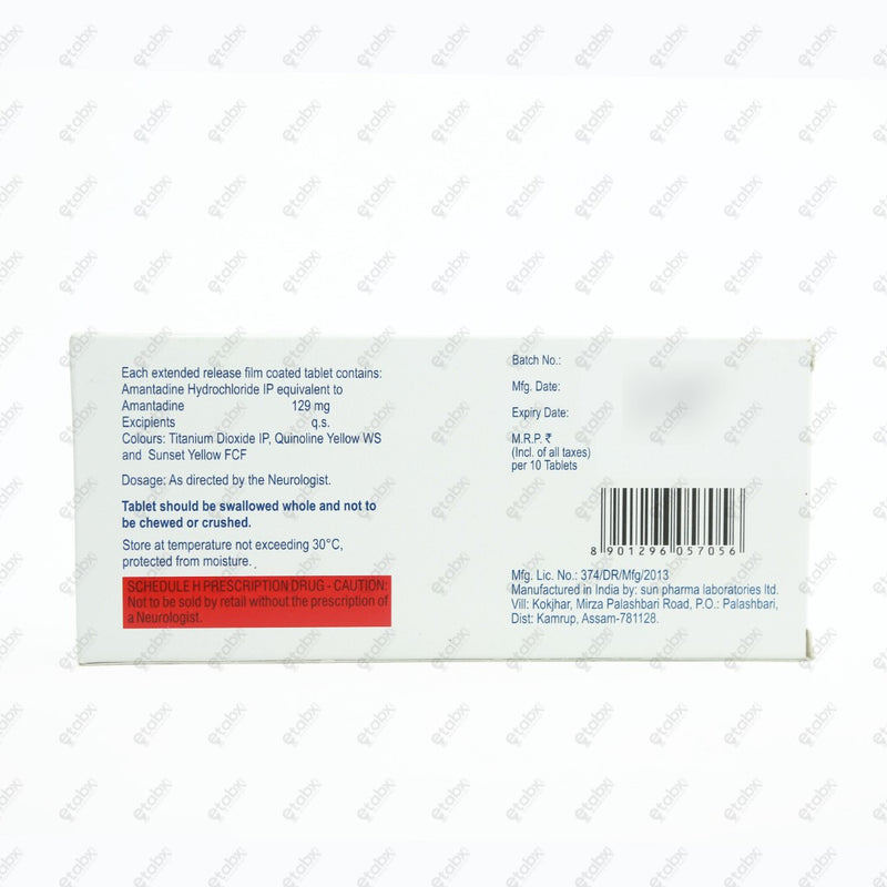 PARKITIDIN ER 129mg Tablet 10's
