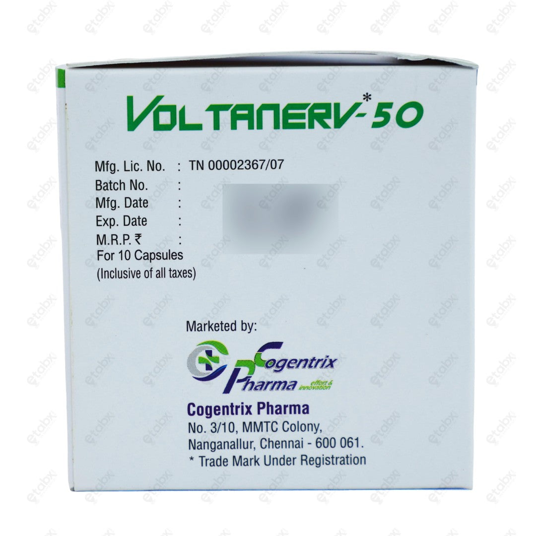 Voltanerv 50MG Tablet 10's
