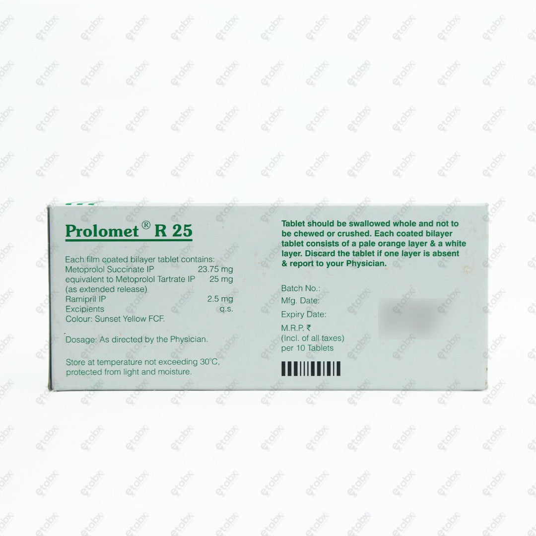 Prolomet R 25mg Tablet 10'S