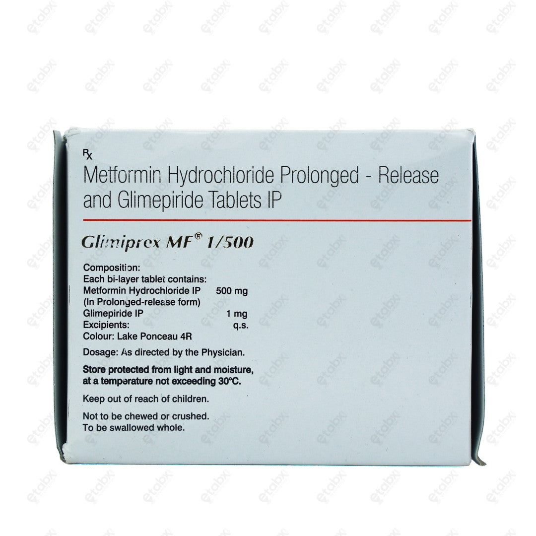 Glimiprex MF 1/500mg Tablet 15's