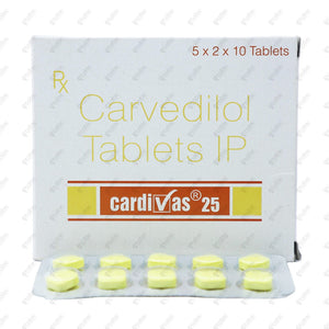 Cardivas 25 Tablet 10's