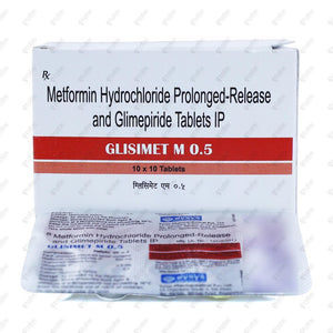 Glisimet M 0.5mg Tablets 10's