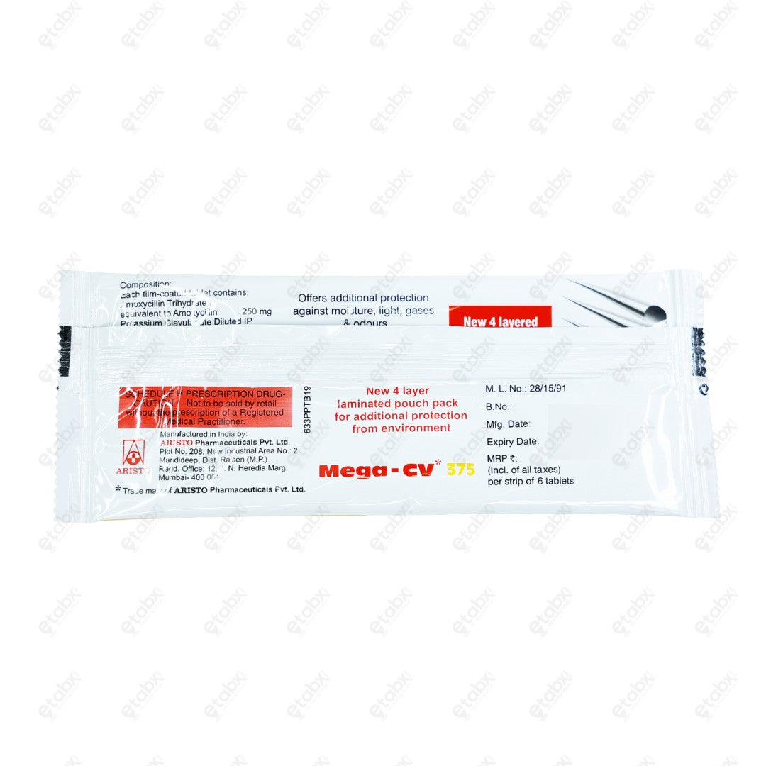 Mega CV 375mg Tablet 6's
