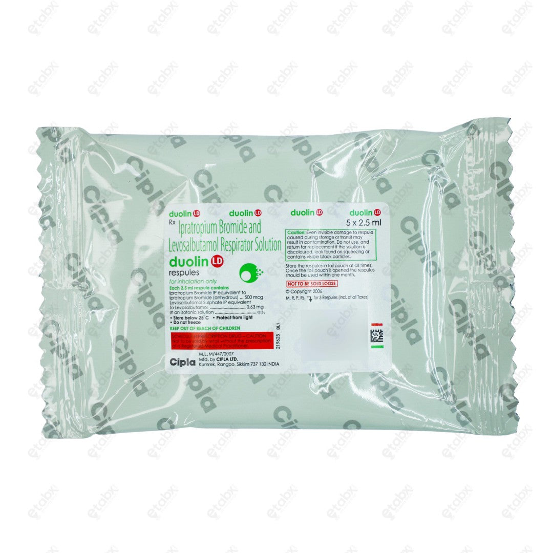 Duolin LD Respules 2.5ml Single Unit