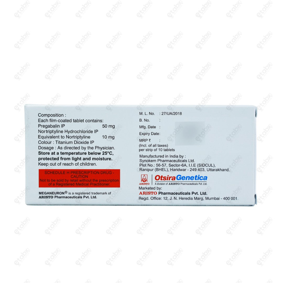 Meganeuron NT 50 Tablets 10'S