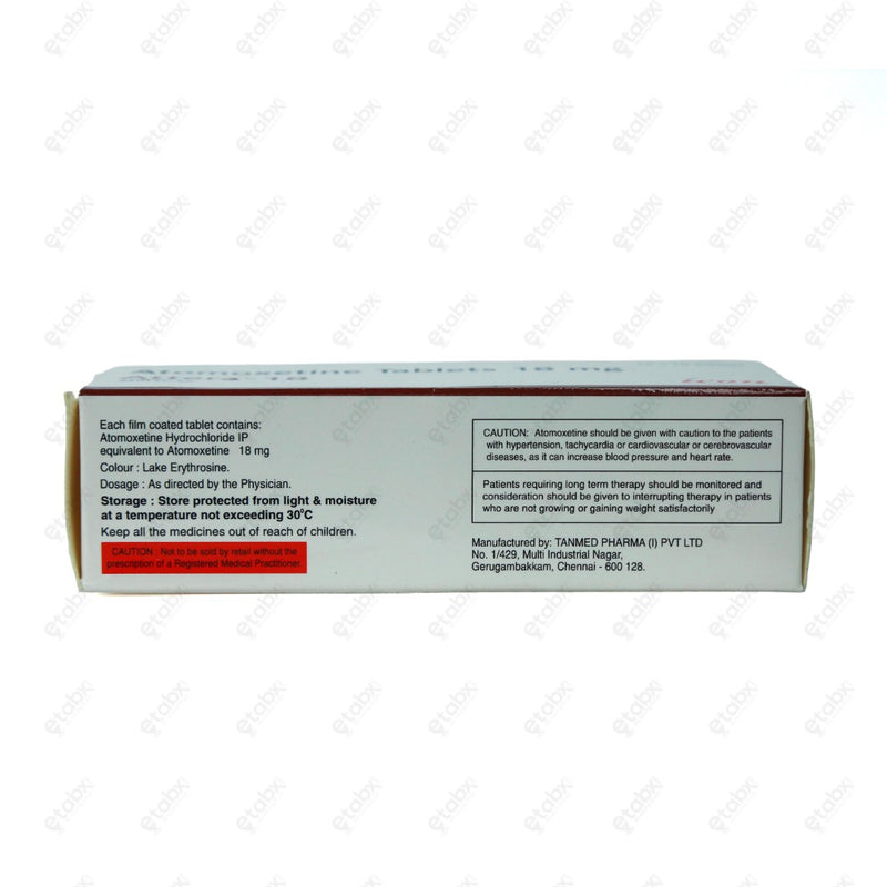 Attera 18mg Tablet 10's