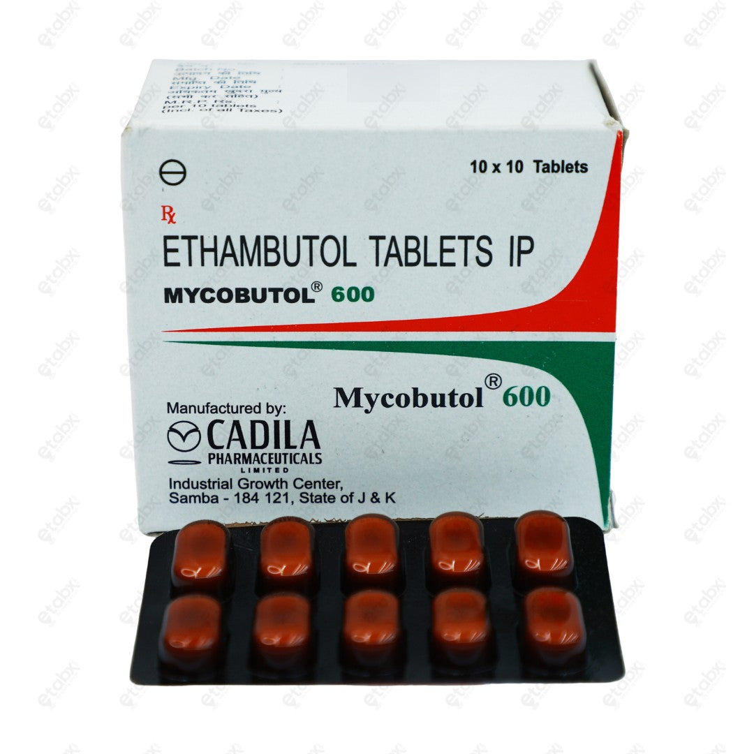 Mycobutol 600mg Tablet 10'S