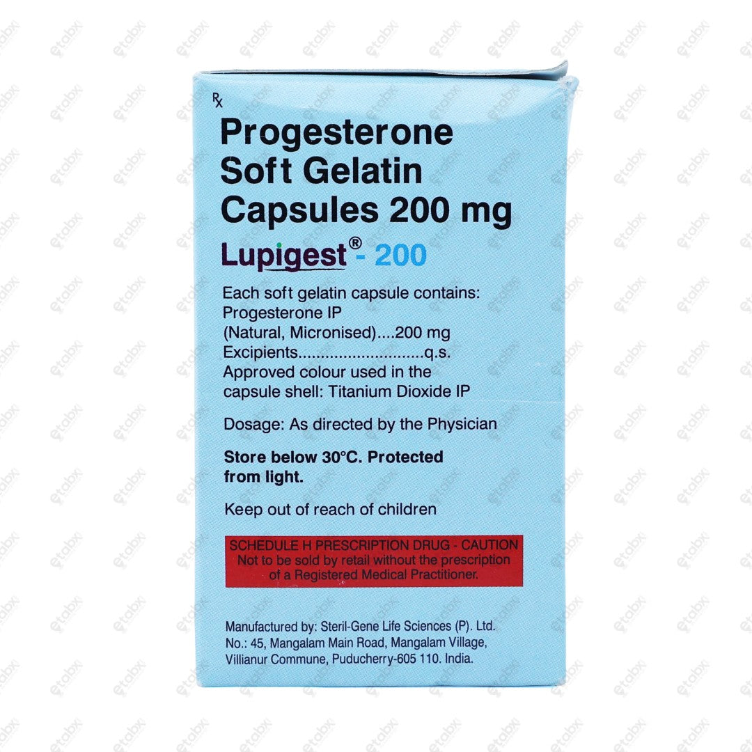 Lupigest 200mg Tablets 10's