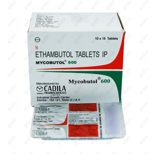 Mycobutol 600mg Tablet 10'S