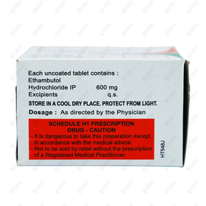 Mycobutol 600mg Tablet 10'S