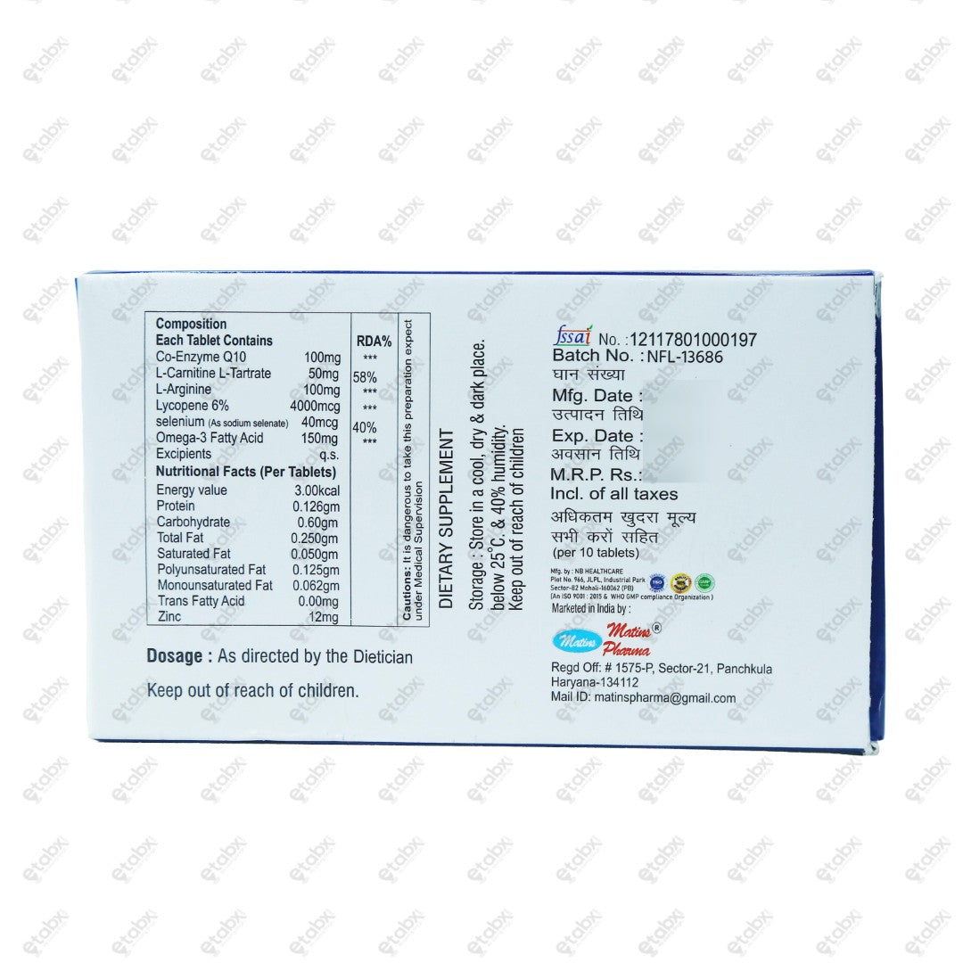 Qutone Q 10mg Tablets 10's