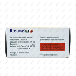 ROSUVAS 20 Tablet 10's