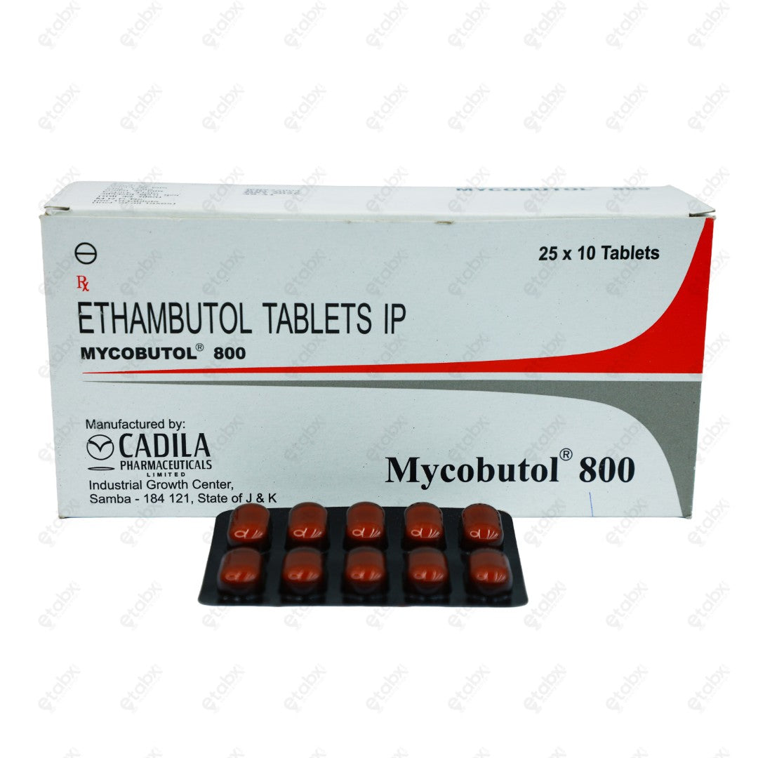 Mycobutol 800mg Tablet 10's