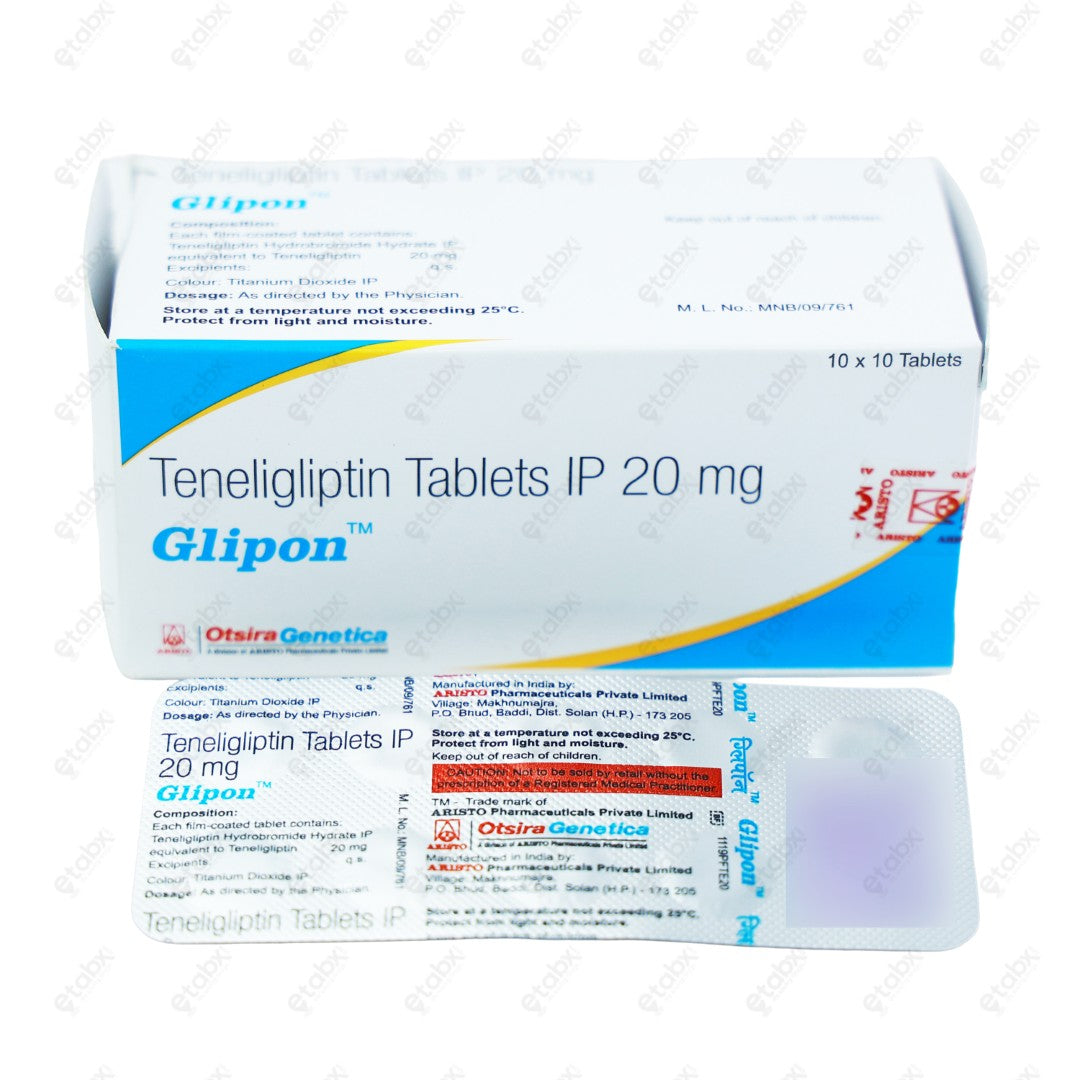 Glipon 20mg Tablet 10's