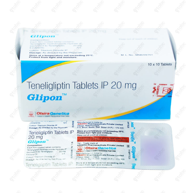 Glipon 20mg Tablet 10's