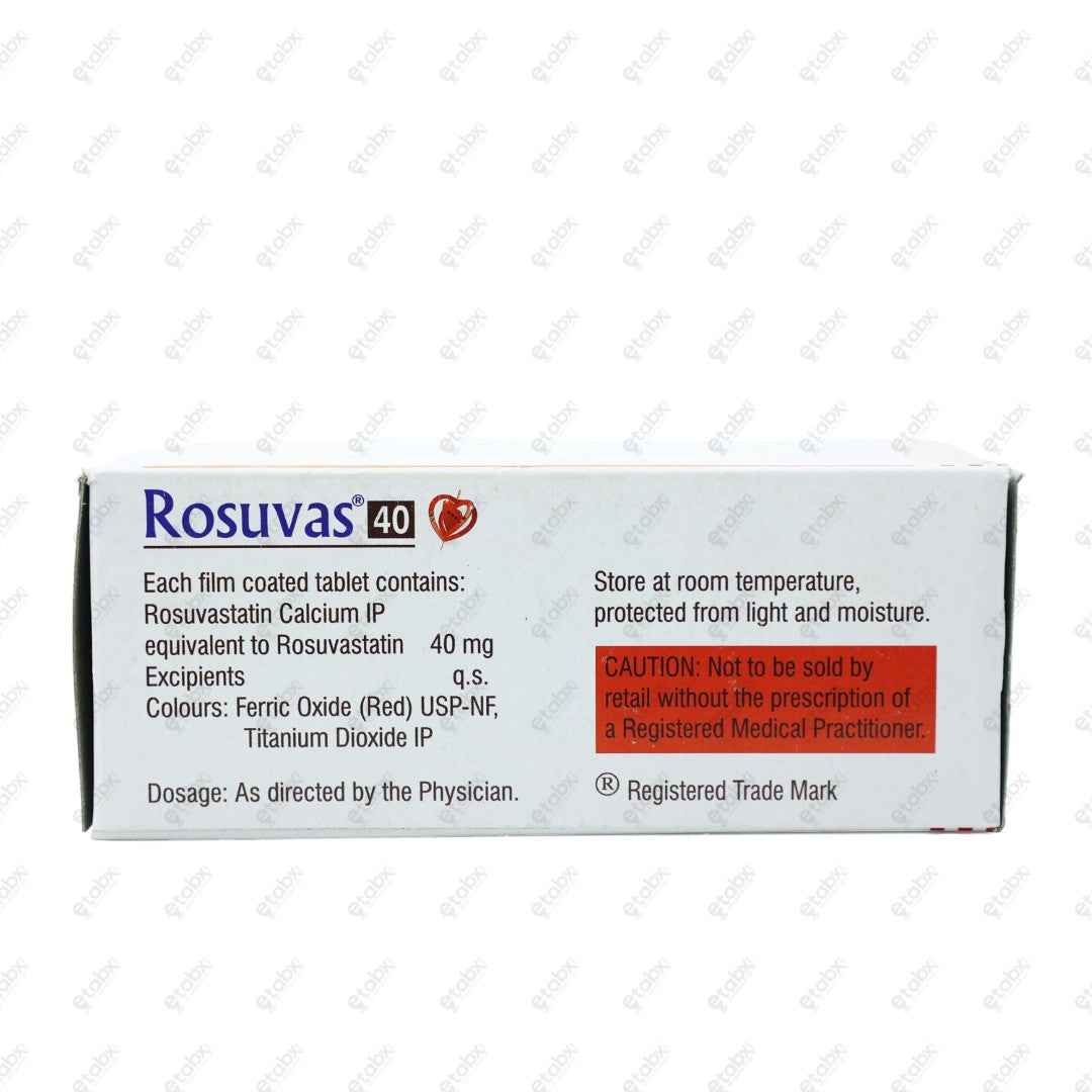 ROSUVAS 40 Tablet 10's