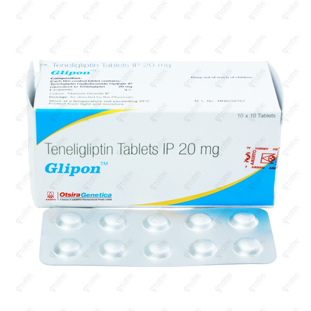 Glipon 20mg Tablet 10's