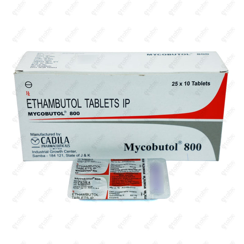 Mycobutol 800mg Tablet 10's